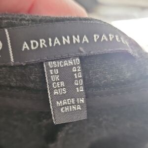 Adrianna Papell Charcoal Gray Pabts Sz 10